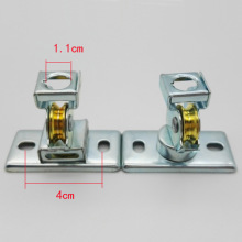 升降晾衣架配件铁件支架手摇转角架顶轮加厚型全刚支架缓冲芯滑轮