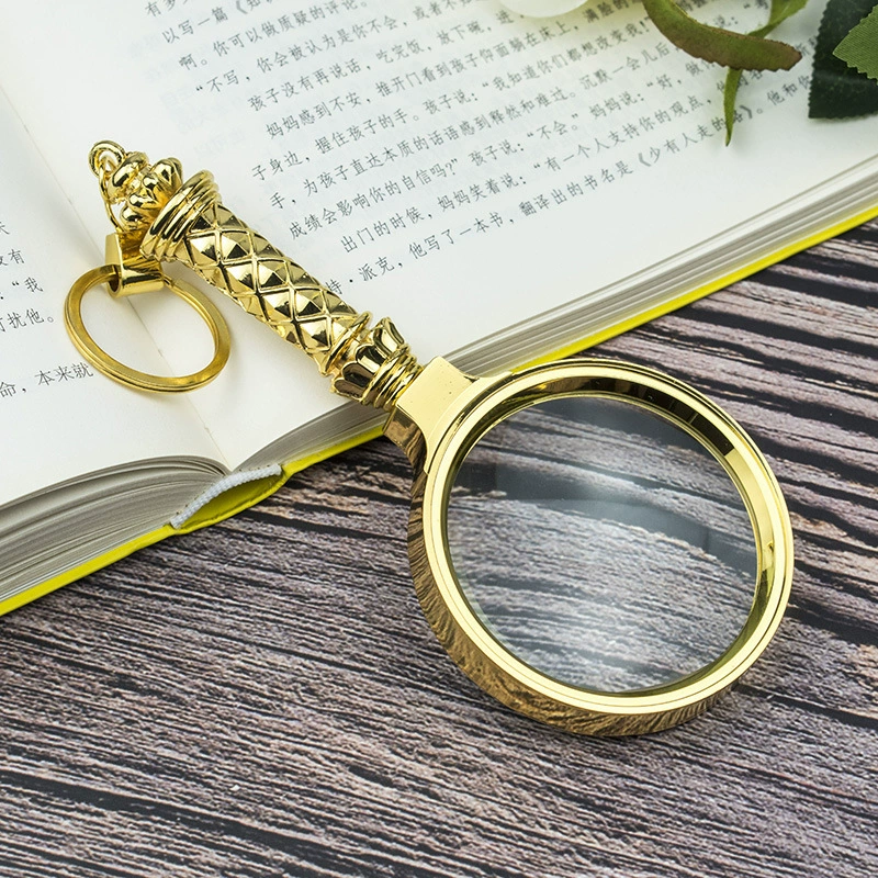 Лидер продаж, 70-миллиметровая цельнометаллическая ручка для цветов, портативное 8-кратное увеличительное стекло для пожилых людей, читающих и читающих газеты, HD для детей