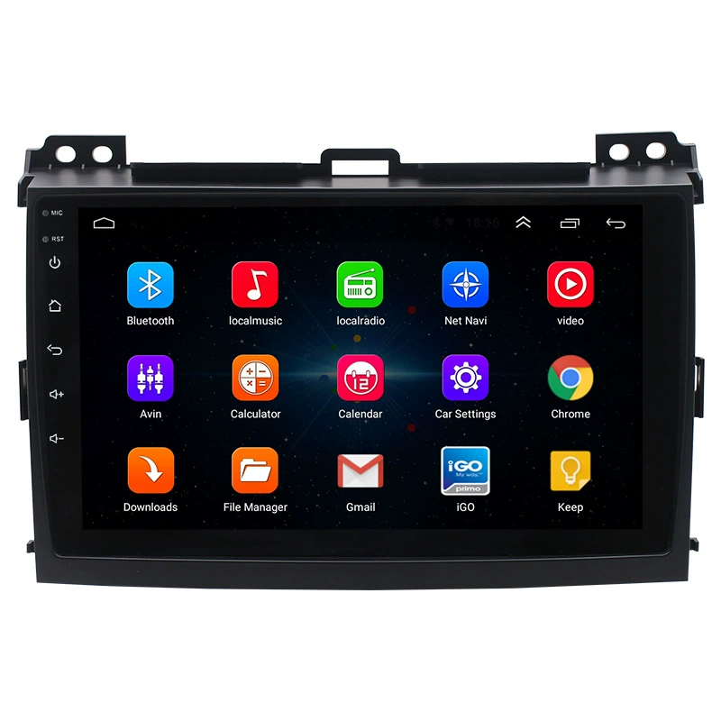 Подходит для зарубежного Toyota 04-09 GPS Android большой экран литье видео всесторонний MP5