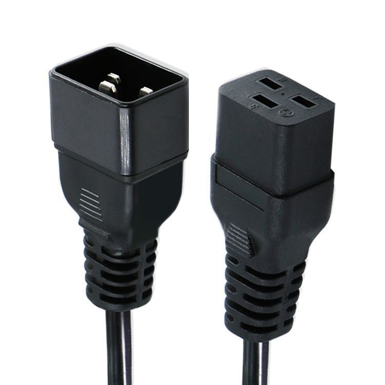 供应纯铜公母品字尾电源线16Ac19c20电源线国标美式欧标公母插头