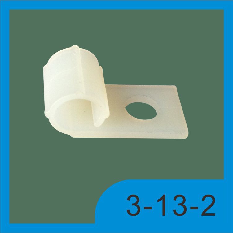 电线固定线夹R型理线器R型尼龙线夹固定电线压板弧形压线板