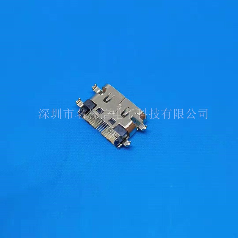 Supply USB C type MINI HDMI 19Pin female seat sink plate with pin MINI HDMI female seat