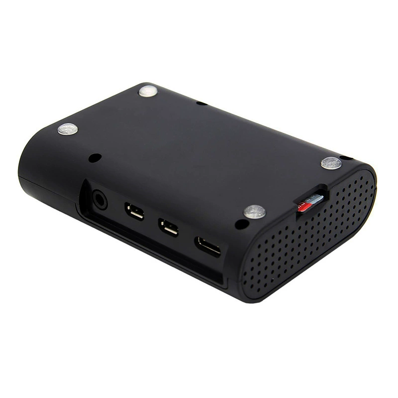 Защитный чехол (Raspberry Pi 4B) ABS-корпус, поддерживает охладительный вентилятор на 5V, доступно в 3 цветах