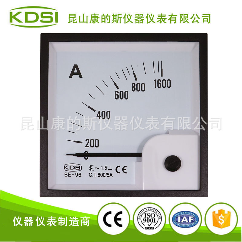 KDSI厂家供应 交流电流测量表头BE-96 AC800/5A CE认证电流表