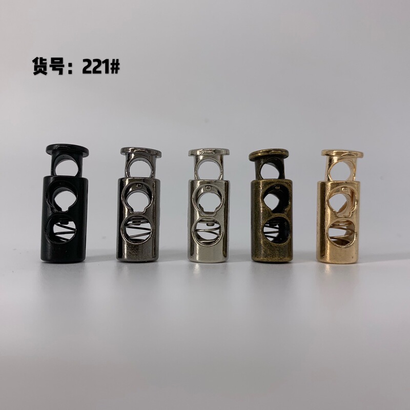 Metal Alloy Button Sweater Knitwear Down Jacket Hanging Buckle Spring Buckle Bell Rope Buckle Pig Nose Buckle