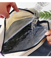 New color-blocked wet and dry separation bag, swimming bag, portable travel cosmetics storage bag, yoga handbag, toiletry bag