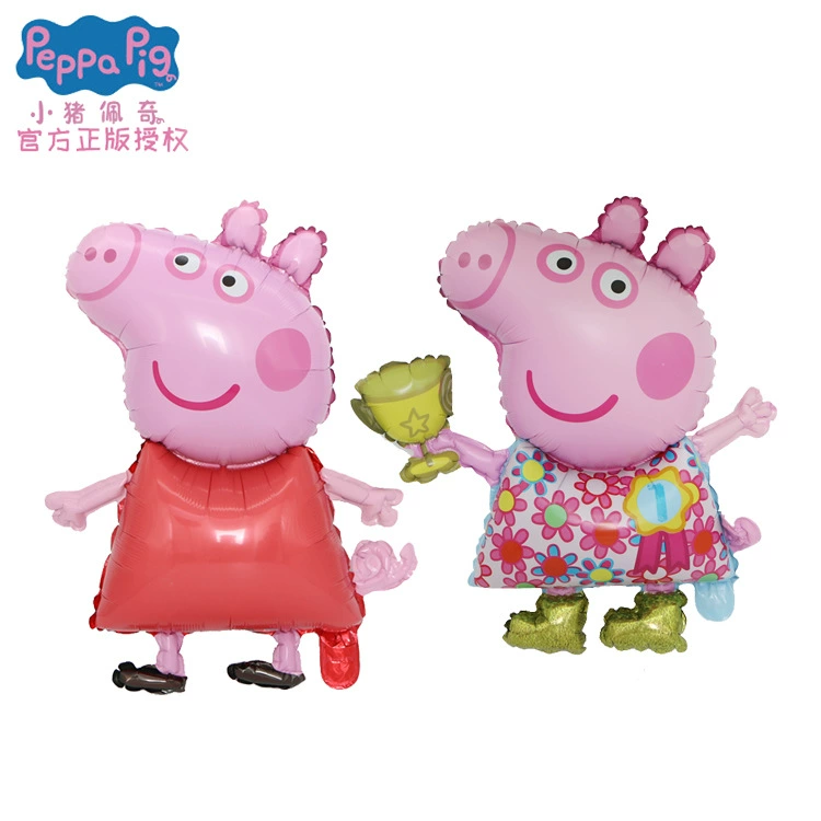 Мультяшная Piggy Balloon Championship Cup Trophy Pink Piggy Birthday Decoration Wedding Layout Foil Balloon