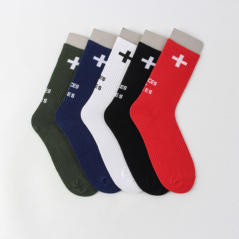 2025d P+F SOCKS Cross Plus Chaussettes mi-mollet tendance pour hommes et femmes_voghion.com