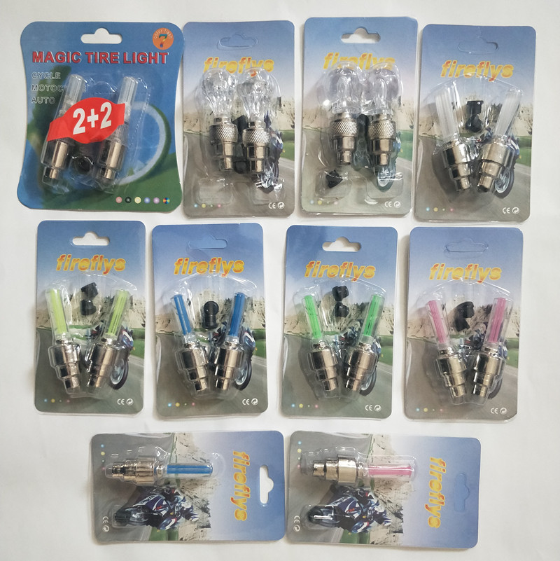 Bicicleta boquilla de aire Válvula de luz núcleo ligero bicicleta de montaña monocromo boquilla de aire luz fluorescente Válvula de varilla equipo de equitación ligera