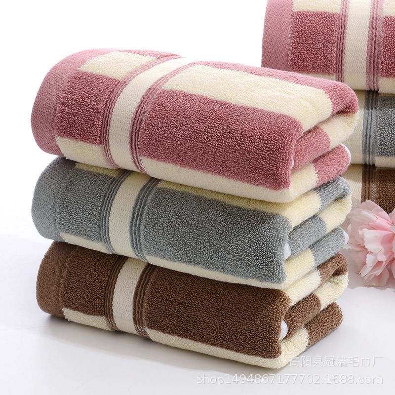 Wholesale cotton towel jacquard face towel soft absorbent will sell welfare advertising gifts logo embroidery home face towel