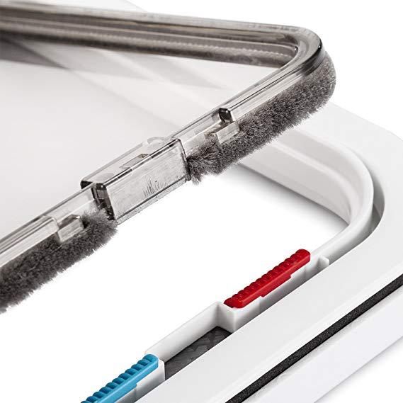 Suministros para mascotas puerta del gato del agujero del gato agujero de la puerta del perro gato puede controlar la dirección de acceso libre puerta del animal doméstico perrera del gato