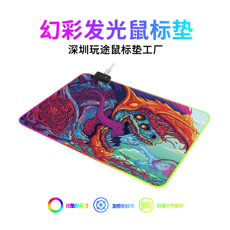 Alfombrilla de Ratón RGB – Mouse Pad Gamer con Memoria de Apagado