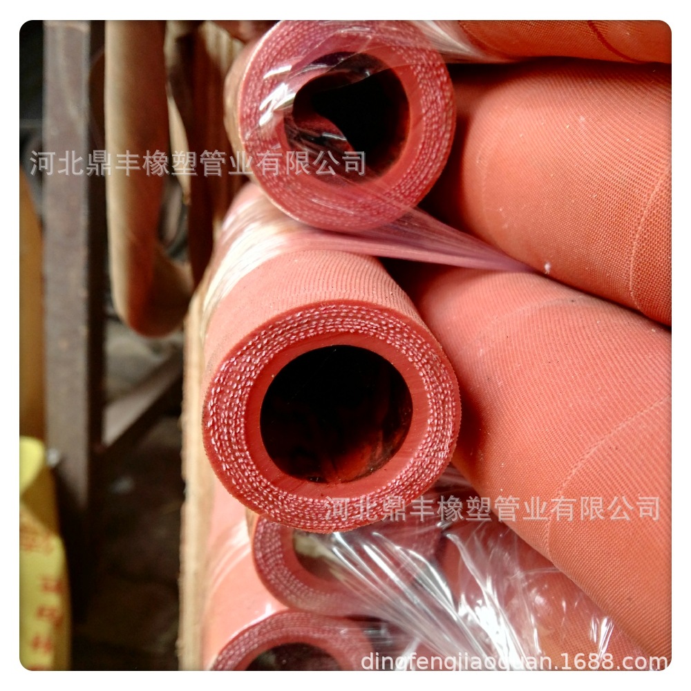 厂家供应夹布硅胶胶管 耐高温红色蒸汽硅胶管 夹布钢丝蒸汽硅胶管