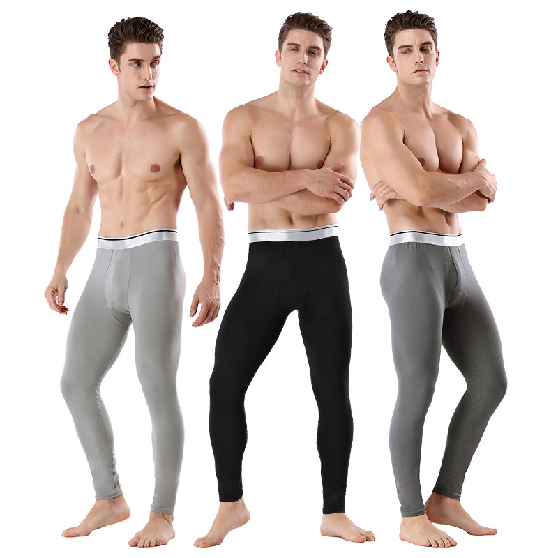 Cold-Proof Men's Autumn and Winter Slim-Fit Warm Pants, Autumn Pants, Velvet Thickeneded Leggings, Casual Sexy Pajamas, Dropshipping