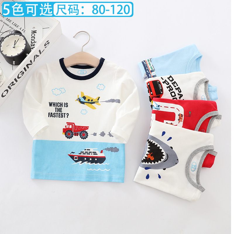 Cotton children's autumn base body-friendly long-sleeve for boys