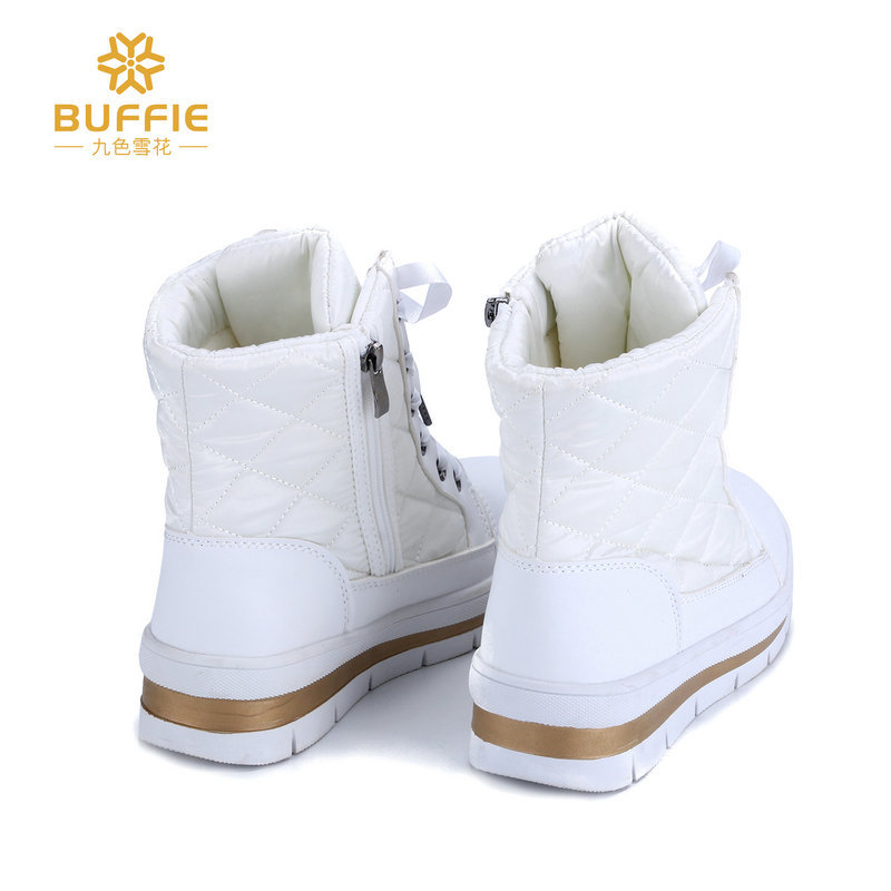Botas de nieve de invierno para mujer, planas, de caña baja, cálidas, antideslizantes, venta al por mayor y al por menor del fabricante, dropshipping, suela gruesa y cómoda. image 4
