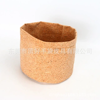 新款北欧风软木花盘套 东莞厂家时尚软木花筒 防潮防虫软木收纳桶