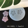 Accessory, epoxy resin, mold handmade, flowered, mirror effect