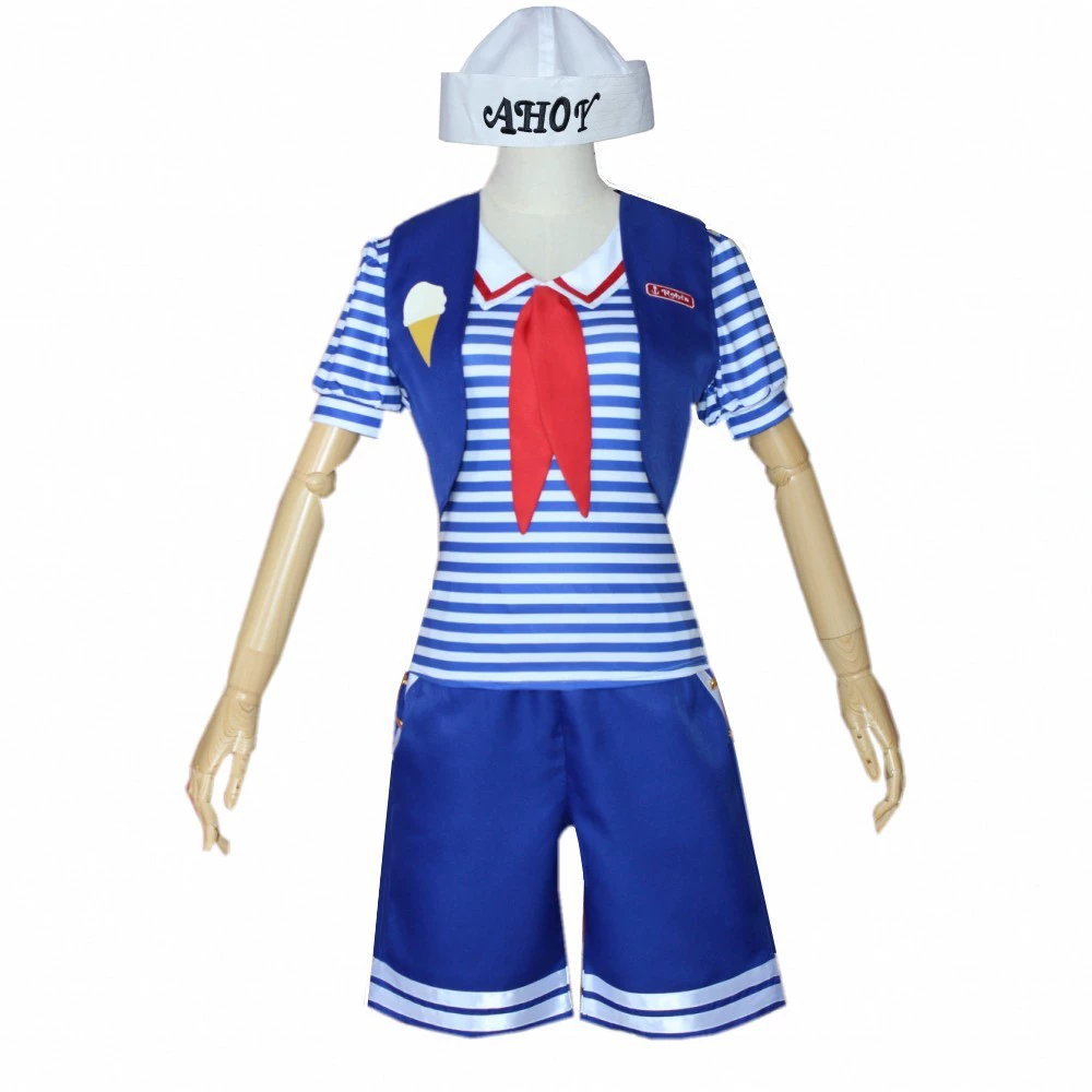 Хэллоуин странные вещи 3cospiay одежда Мороженое магазин сотрудников костюм в наличии