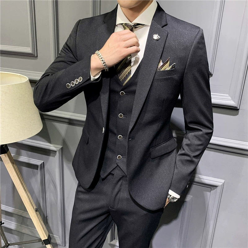Комплект, классический костюм для отдыха, платье, slim fit, корейский стиль, комплект из 3 предмета