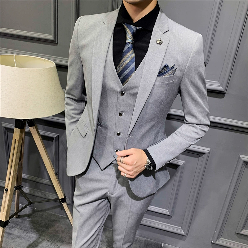 Комплект, классический костюм для отдыха, платье, slim fit, корейский стиль, комплект из 3 предмета