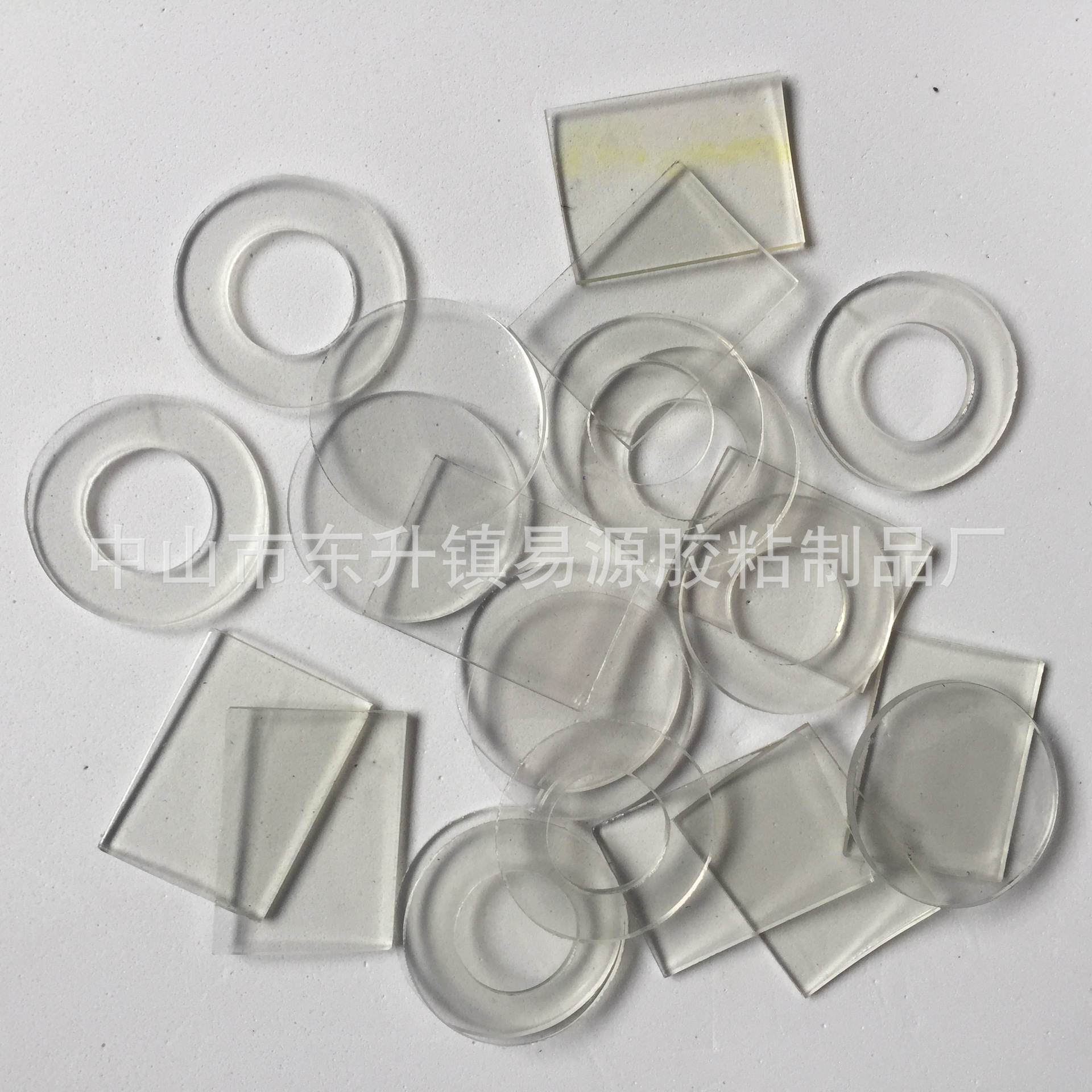 厂家供应透明软PVC垫片 防水密封垫圈 防滑防震脚垫粘胶免费拿样