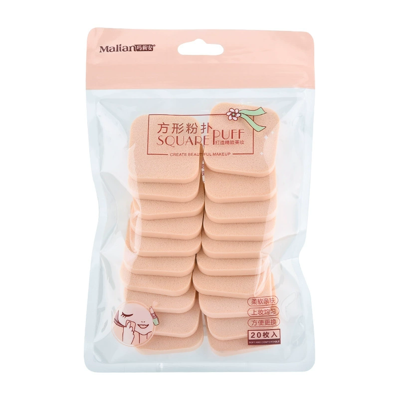 玛莉安 20 square wet and dry beauty powder puffs, non-eating powder, fixed powder, SBR latex material