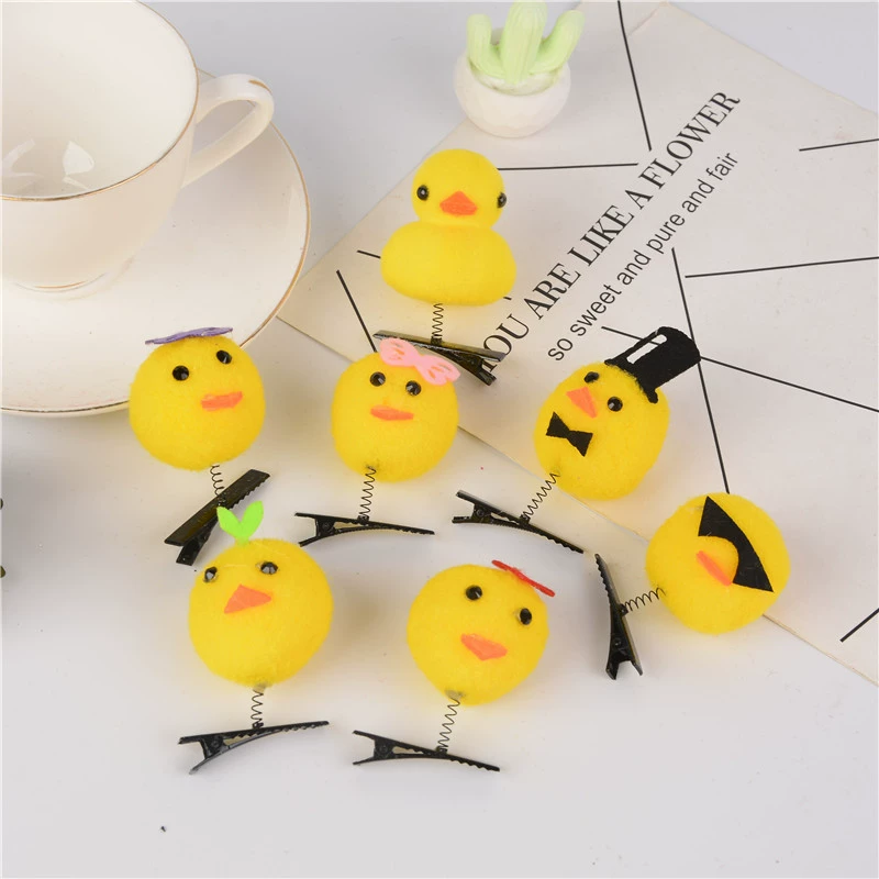 Зажим для волос (B.Duck) Жёлтая утка, милый аксессуар для детей, 4 × 2 × 5 см