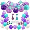 Decorations suitable for photo sessions, combined layout, mermaid