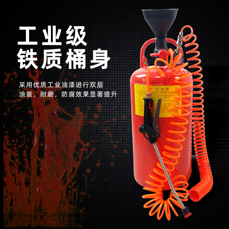 Máquina de espuma de lavado de coches comercial máquina de agua de cera de doble propósito máquina de acero inoxidable sin arañazos limpie libre coche belleza barril de espuma puede