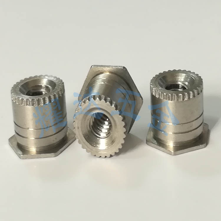 批发SOSG-M4-8/9/10/12压铆螺柱 不锈钢压花丝杆六角线路板用螺杆