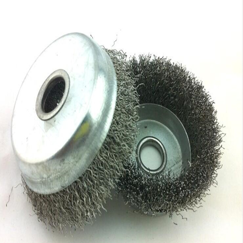 碗型不锈钢丝轮 铜丝轮除锈抛光打磨轮100角磨机用铜丝球量大优惠