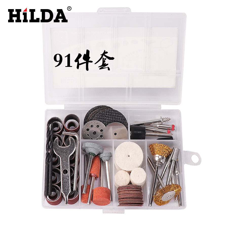 Directo de fábrica Hilda accesorios de molienda eléctrica traje de cabeza de molienda eléctrica cepillo de alambre cabeza de molienda de piedra Paquete de cabeza de molienda de diamante