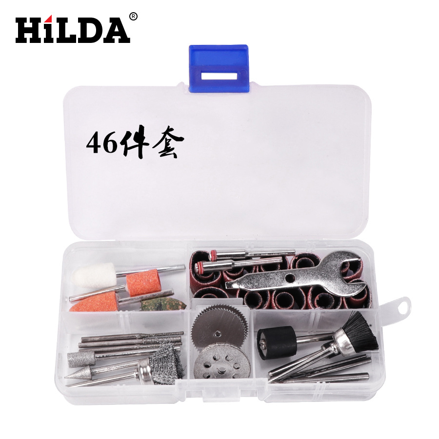 Directo de fábrica Hilda accesorios de molienda eléctrica traje de cabeza de molienda eléctrica cepillo de alambre cabeza de molienda de piedra Paquete de cabeza de molienda de diamante