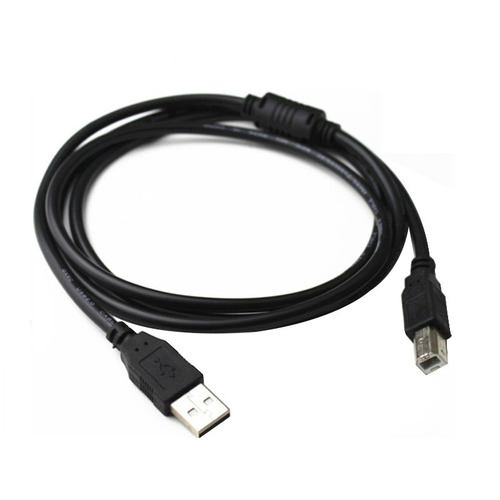 USB 2.0 Print Cable with Copper Core and Magnetic Ring, Printer DB9 Serial Data Connection Cable, Available in 1.5/3/5/10 Meters