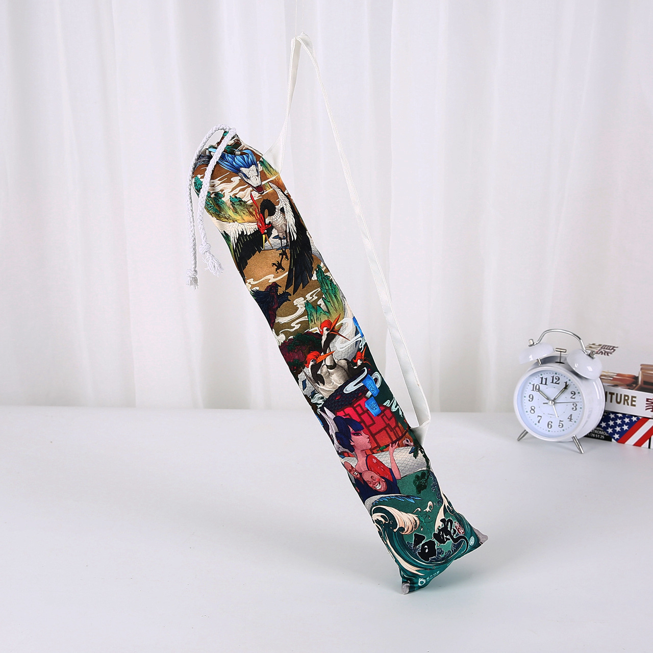 动漫彩印手提帆布束口袋印刷彩色广告购物帆布袋印logo棉布袋培训