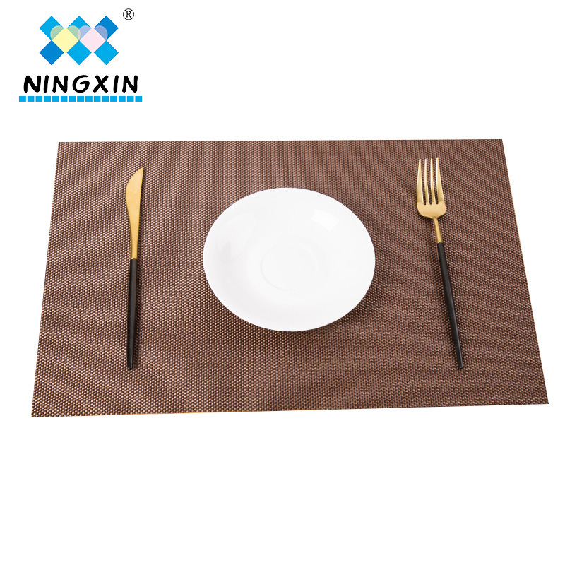 Mantel individual (placemat) 30×45 cm, color sólido Teslin, resistente al desgaste, lavable, ideal para hoteles y restaurantes occidentales