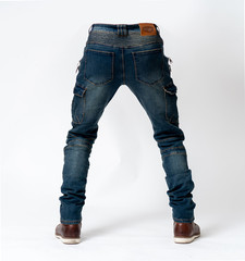Wholesale supply of motorcycle riding jeans with zipper, men's Harley riding pants