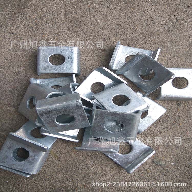 街码用垫片  镀锌四角垫片 铁板冲压件街码介子 曲介子 12  1 4