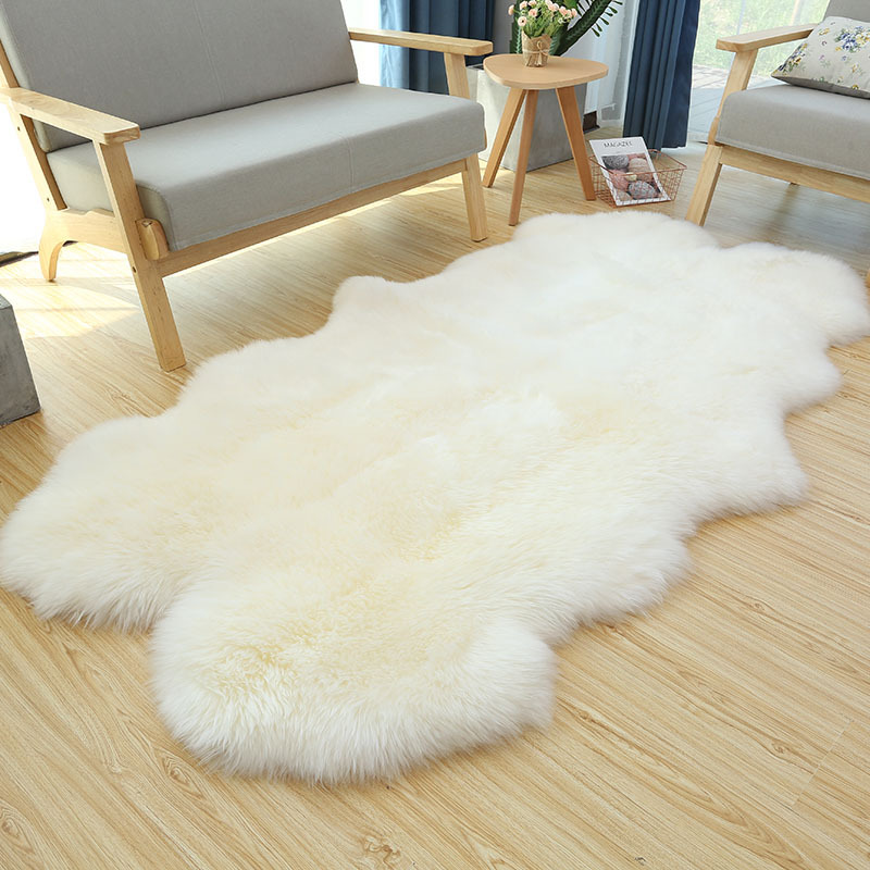 澳洲整张羊皮羊毛地毯毛绒沙发坐垫椅子飘窗垫 家用欧式沙发垫