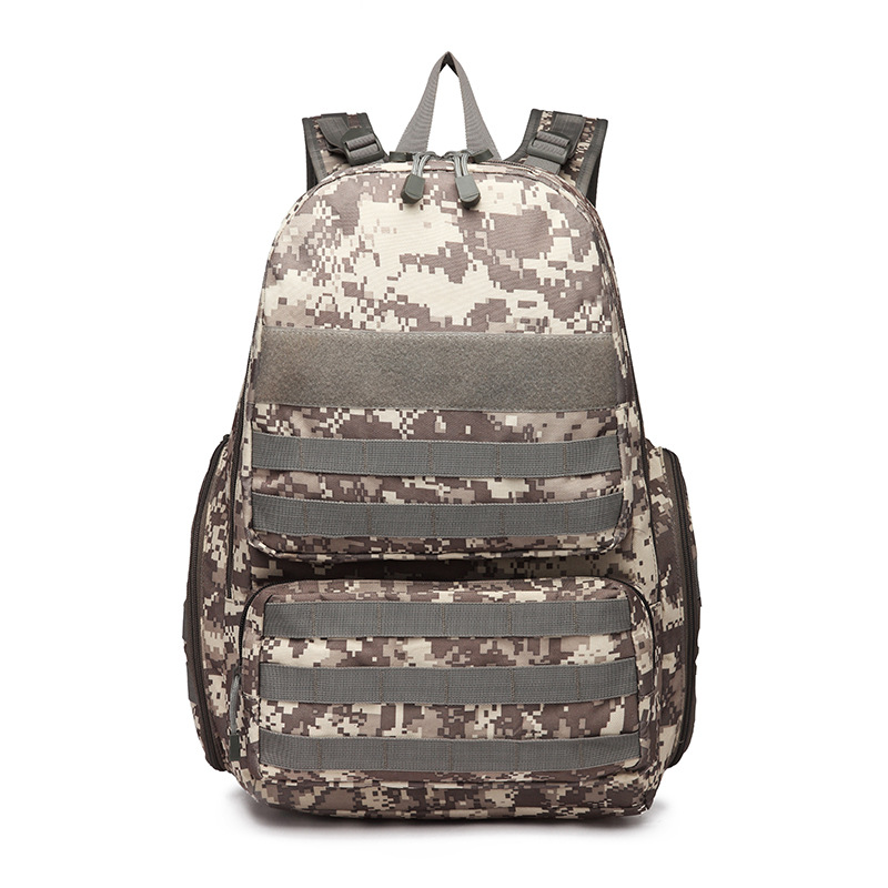 Backpack outside climbing