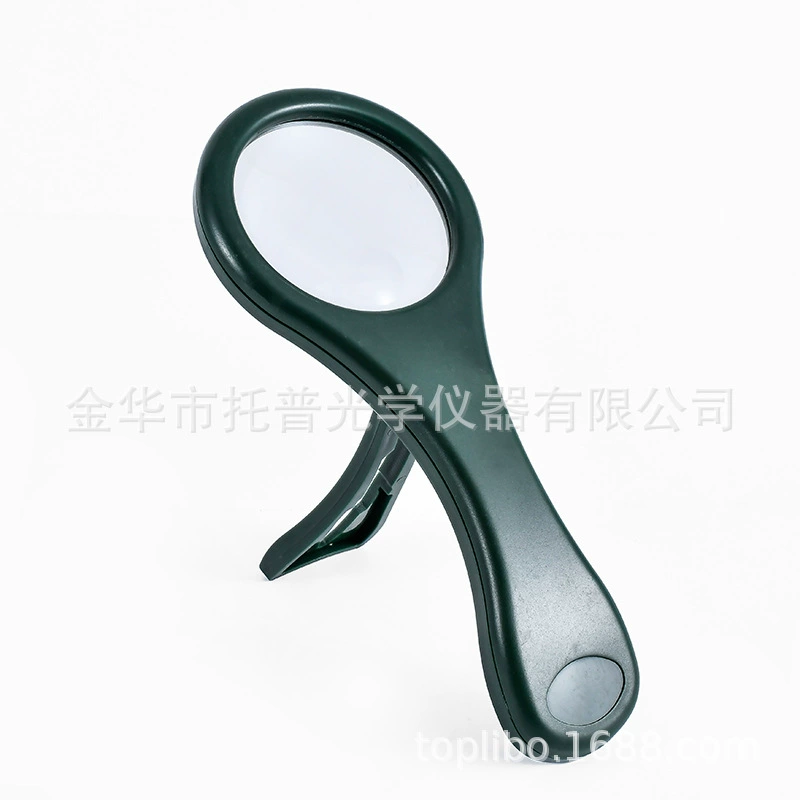 Фабрика прямых продаж лупа кронштейн лупа с зажимом увеличительное стекло пластиковая лупа ручной