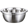Factory wholesale thickened stainless steel basin non -magnetic reverse seasoning cylinder baking egg basin to deepen the wash basin wholesale