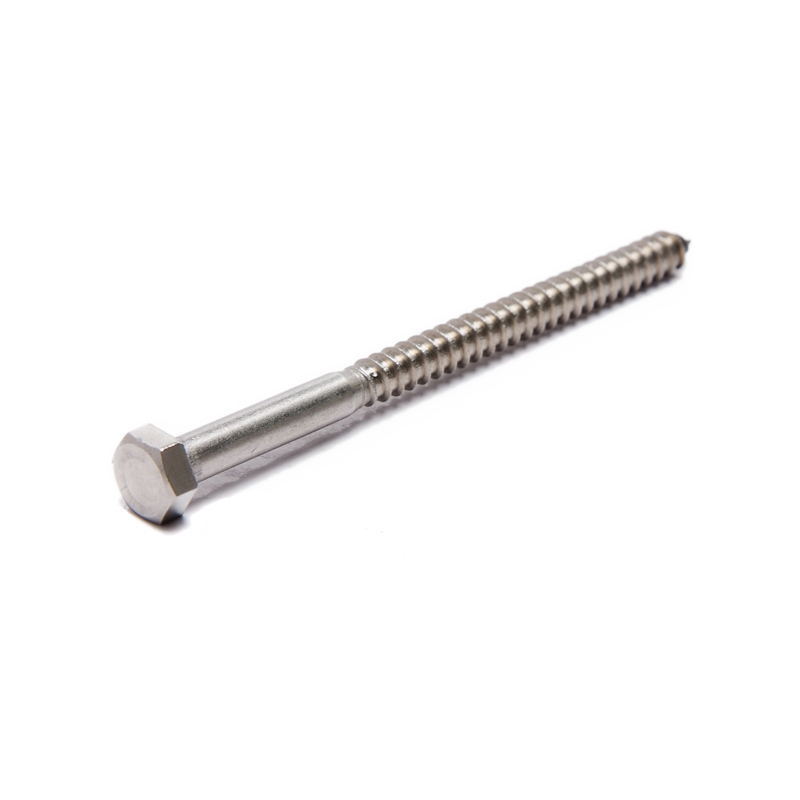 不锈钢六角头木螺钉DIN571六角头自攻木螺钉加长木牙自攻螺栓批发