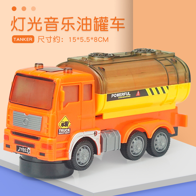 Juguetes de parada al por mayor coche eléctrico grande vehículo de ingeniería universal juguete 4D música ligera modelo de coche de juguete para niños