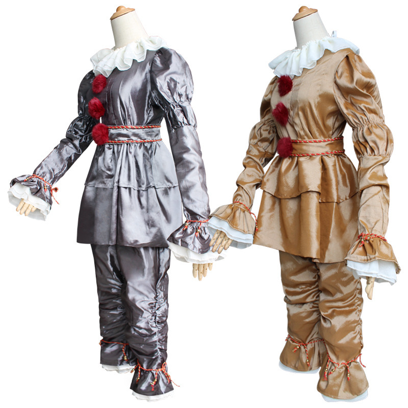 Clown Back Soul cos Suit Penny Wise Cosplay Suit Halloween Costume Clown Costume Pennywise