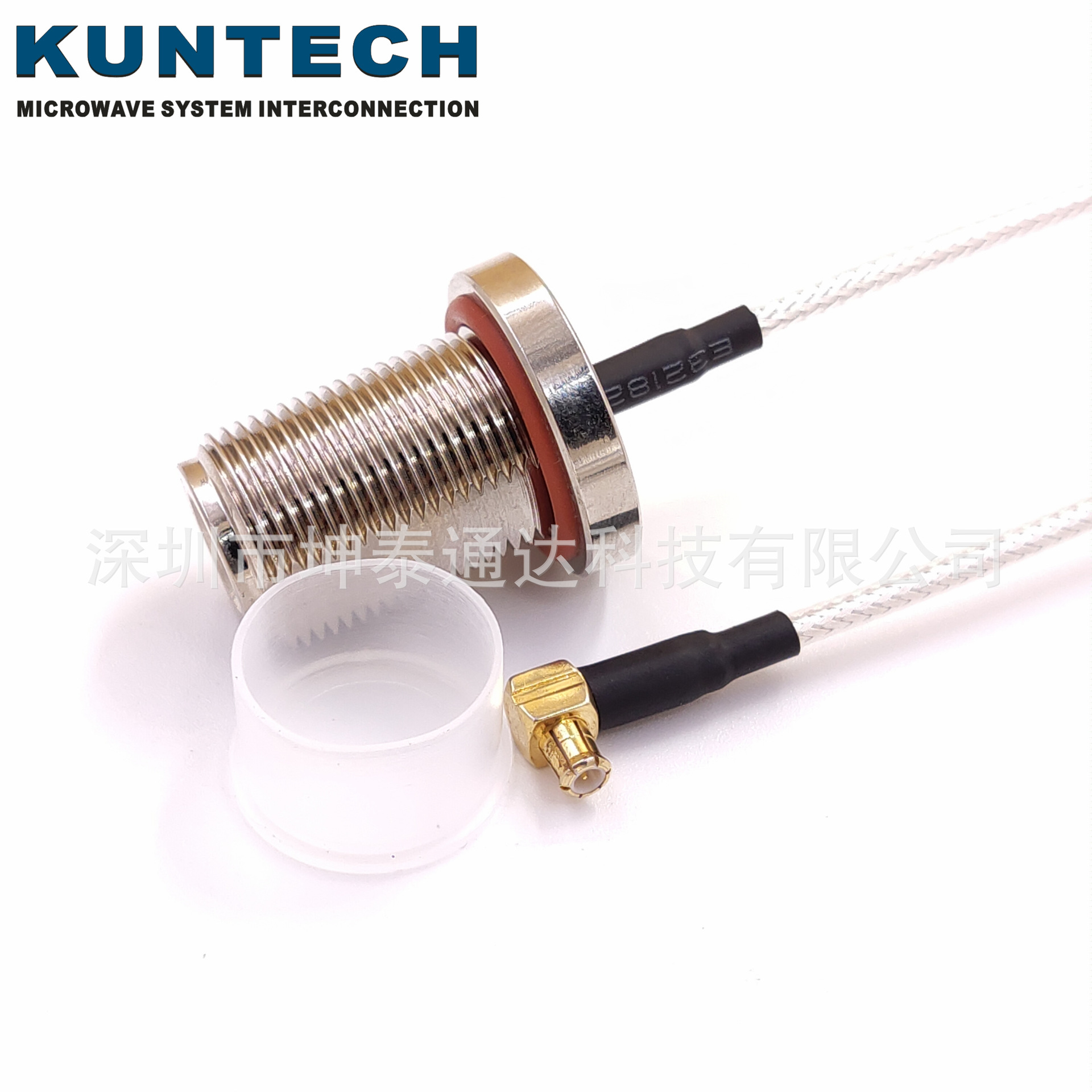 射频跳线 N母头转MCX弯公头接RG316镀银低损耗6G频率