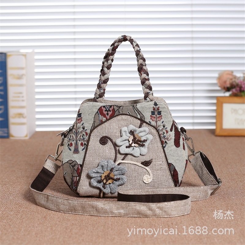 ethnic woven shoulder bag