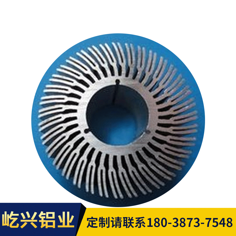 佛山厂家太阳花散热器铝型材铝材深加工铝合金散热器工业铝型材