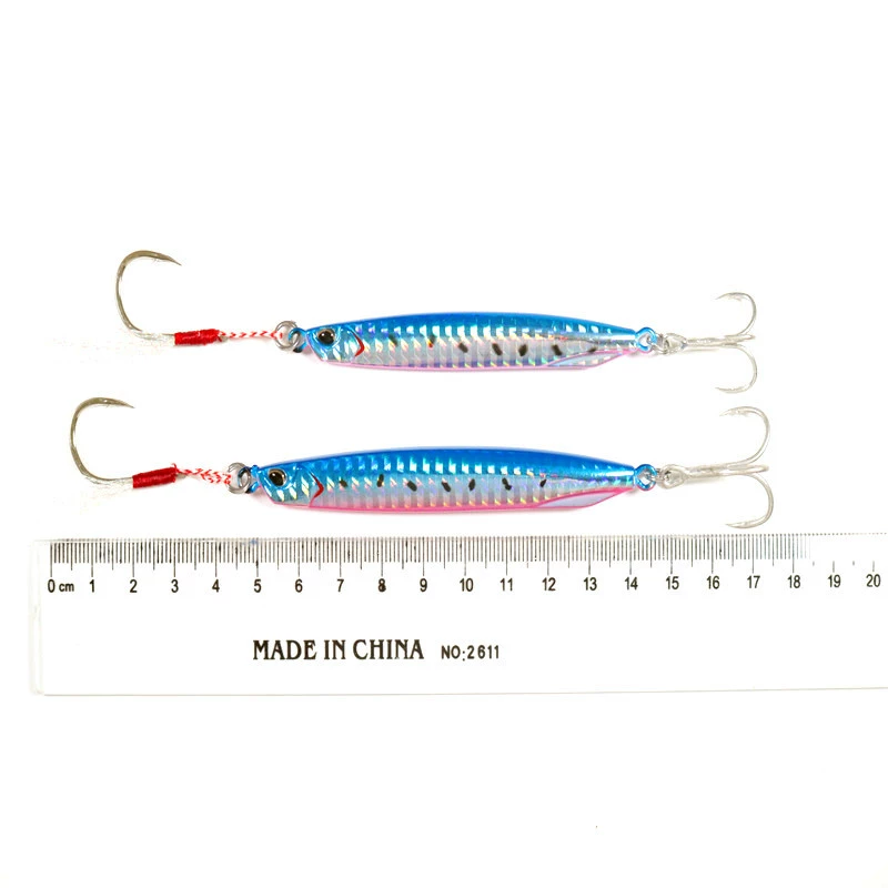 乐鑫 Extra-long duo iron plate far-shot metal bait wrapped lead fish light sea water mouth bass kill bionic fake fish bait